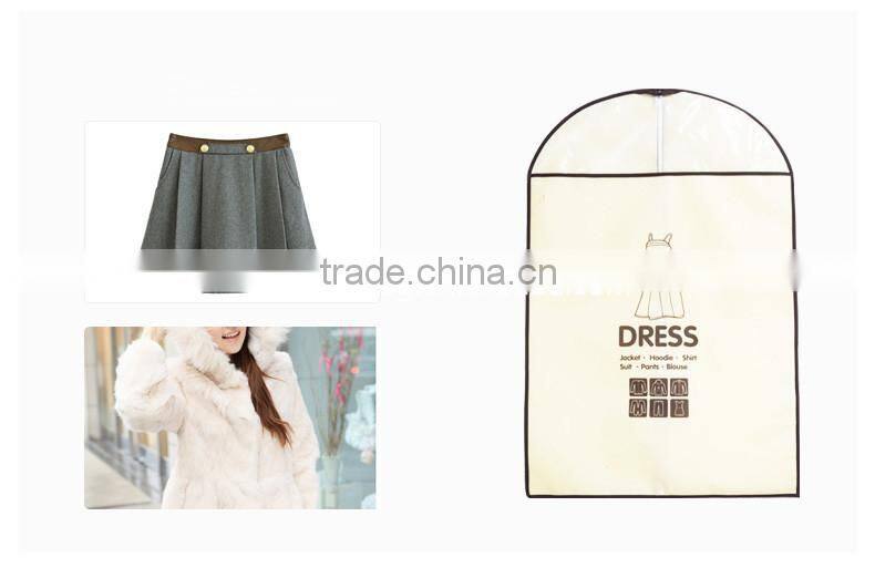 2015 non woven factory suit bag, suit cover, garment cover