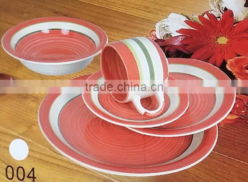 30 pcs hand-painted ceramic stoneware dinnerware set, 30pcs ceramic dinner set for chile