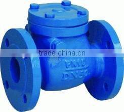 Cast Iron Swing Single Disc Rubber Soft Seal Flange Check Valve H44X