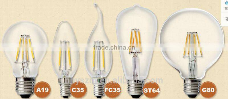 Big Globe G125 Antique Edison Style Led Light Bulb 2W/4W/6W/8W led bulb