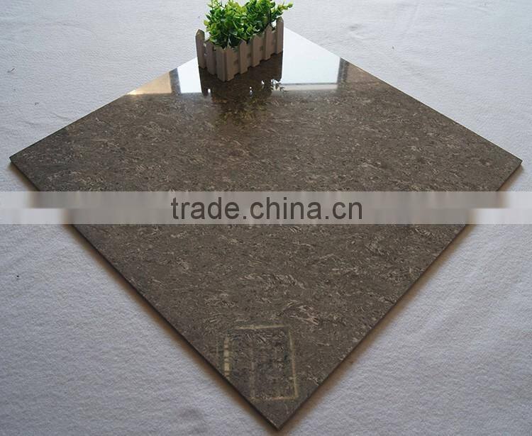 Grey crystal double loading discontinued floor tile for drawing room