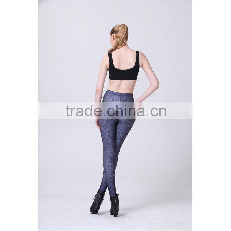 2015 newly women leopard printed yoga leggings