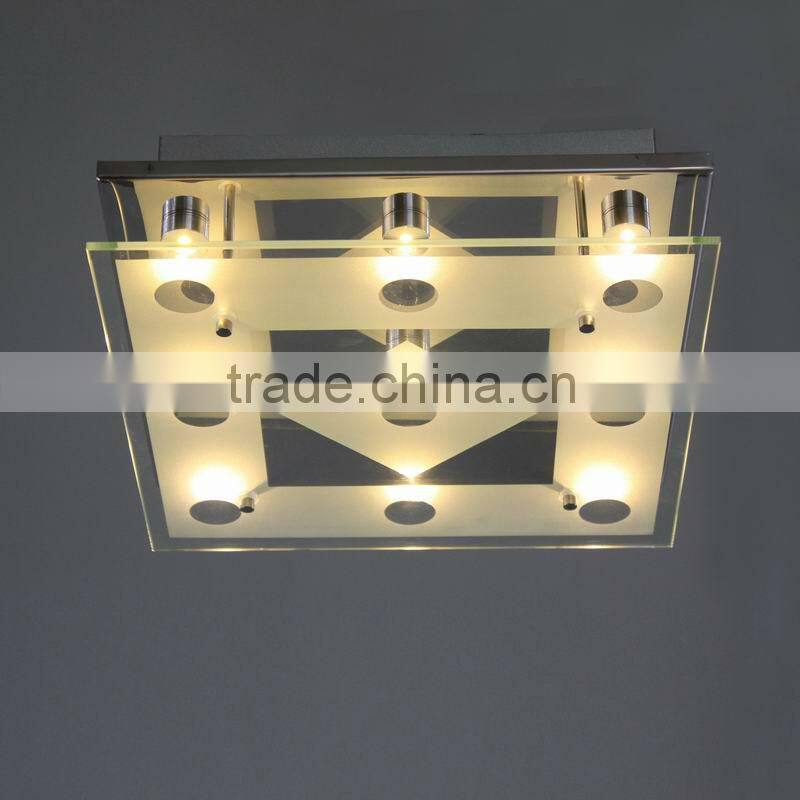 Popular led ceiling spot light &glass lamp D1202-13C