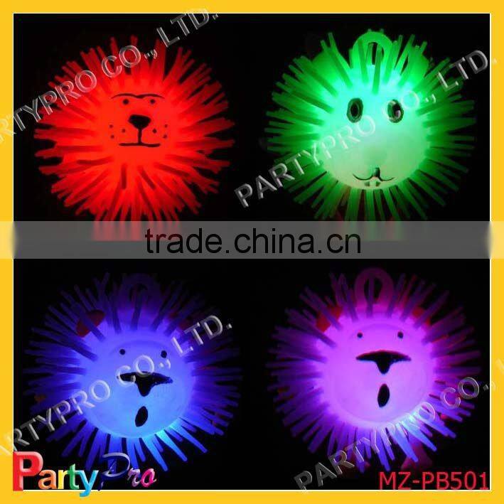 animal shape flashing puffer ball