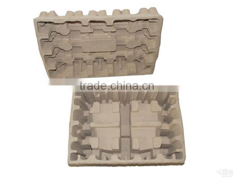 Molded paper pulp packaging