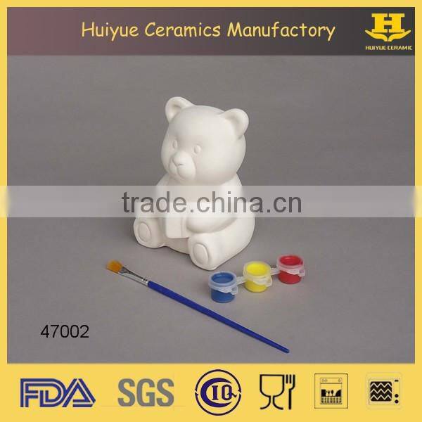 DIY car design money bank diy ceramic money bank paint set painting toys