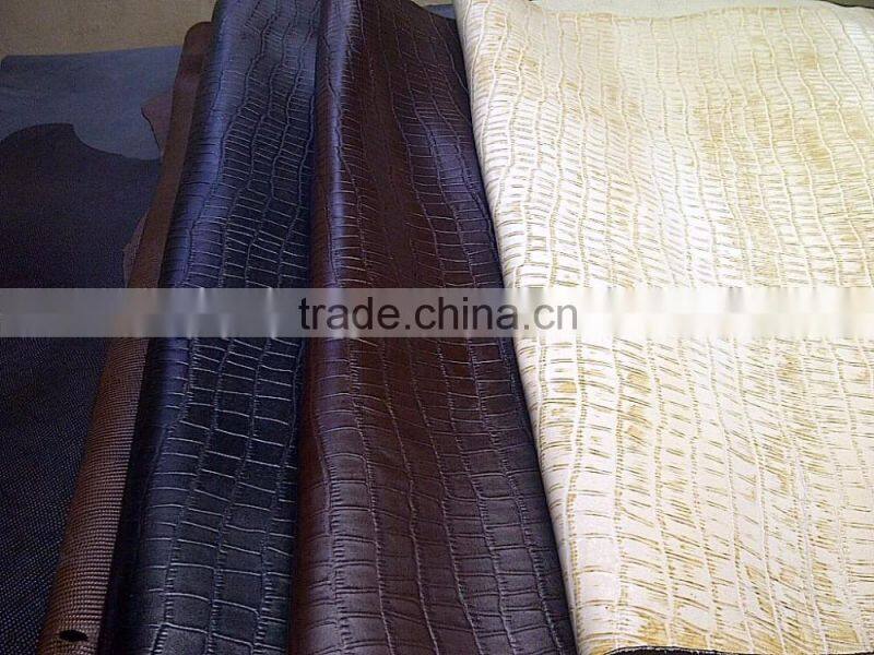 CROCO PRINT COW LEATHER