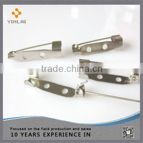 Polished Metal Small Brooch Pin Back pins