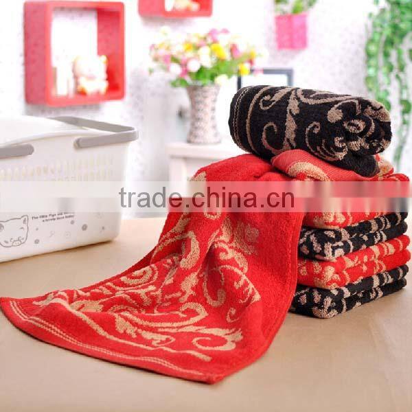 100% cotton 21s/2 non-terry SNOWLOTUS jacquard face towel