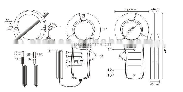 ETCR068AD Clamp AC/DC current Sensor