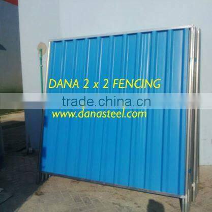 Temporary Project Fencing steel sheets in Oman , Qatar , Dubai , Abu Dhabi , Saudi Arabia