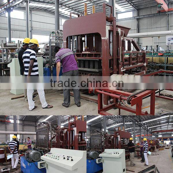 QT4-15 high production hollow core slab machine