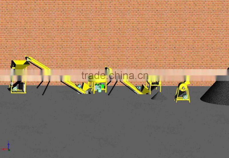 WT small advanced horizontal shaft soil cor interlocking bricksrusher for brick machine f