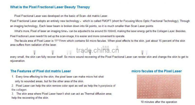 CO2 pixel laser for beauty salon/ Pixel laser /Pixel laser Co2 machine