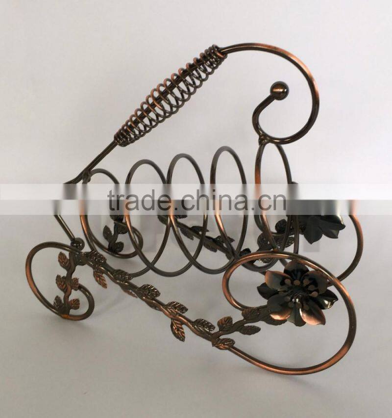 Vintage Bottle Server Display Rack Organizer Stand