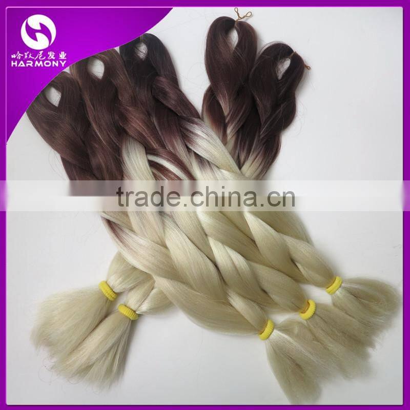 31Colors Optionals Ombre Two Three Tone 5pcs/lot 100g/pc Synthetic Jumbo Box Braiding Hair