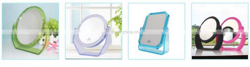 Rose Gold Silver Chrome stand makeup mirror 1x/10x magnification