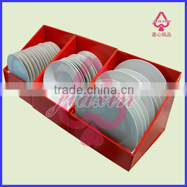 cardboard display stand corrugated paper display stand for cup and plate