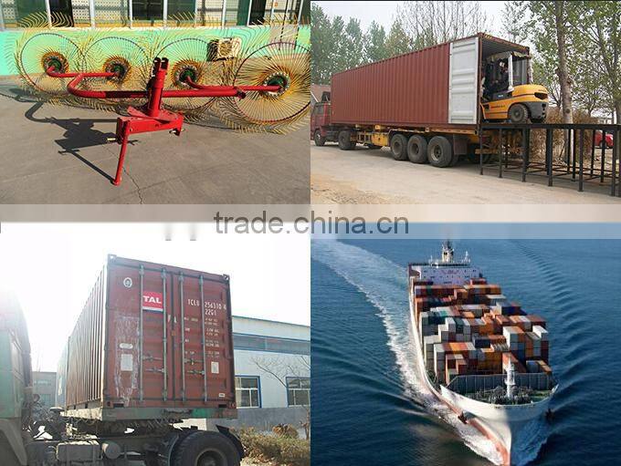 High performance 3 point hitch finger wheel hay rake for ranch using