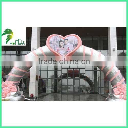 Attractive Custom Lovely Decoration Popular Inflatable Wedding Entrance Arch Design