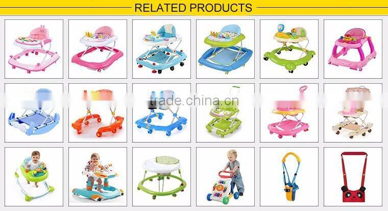 BW-19 competitive price softtextile rocking horse baby walker with 6 wheels