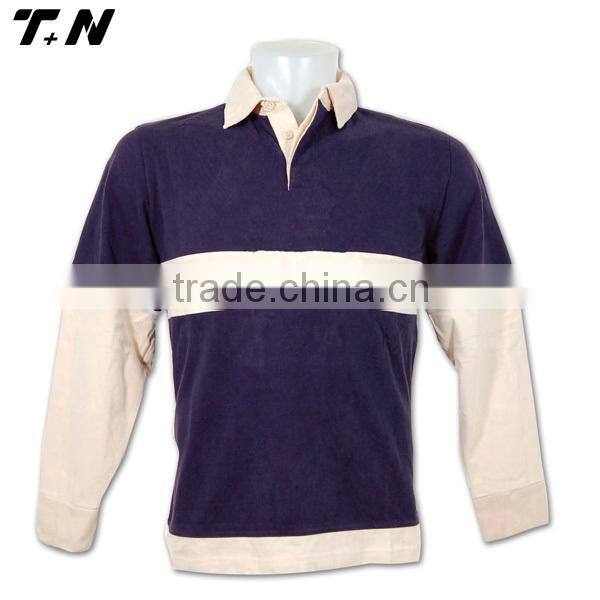 2015 promotional long sleeve rugby jersey/hot-selling rugby shirt