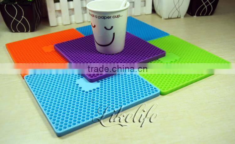 New product heat resistant silicone hot pot mat