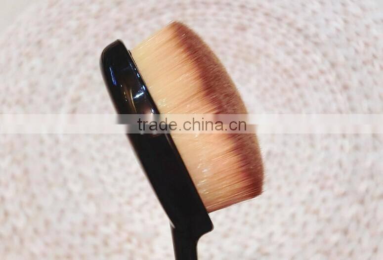 Oval Powder Blush Makeup Toothbrush