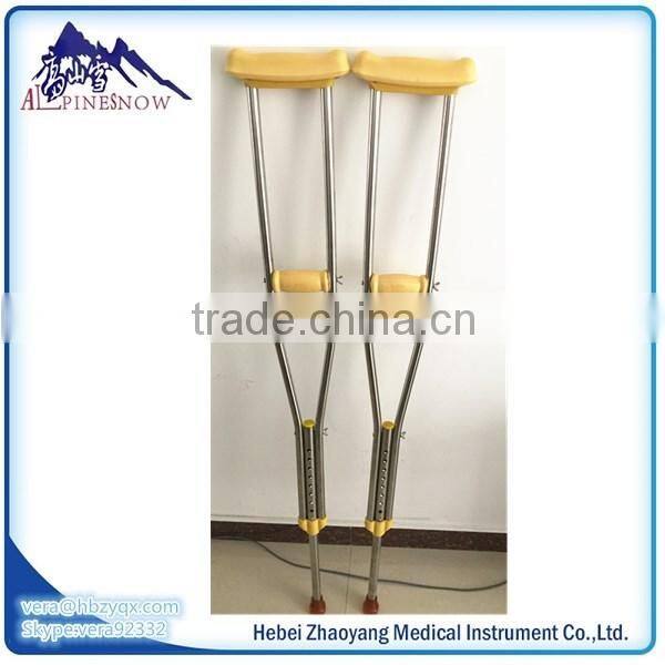 Adjustable orthopedic stainless steel underarm Crutches