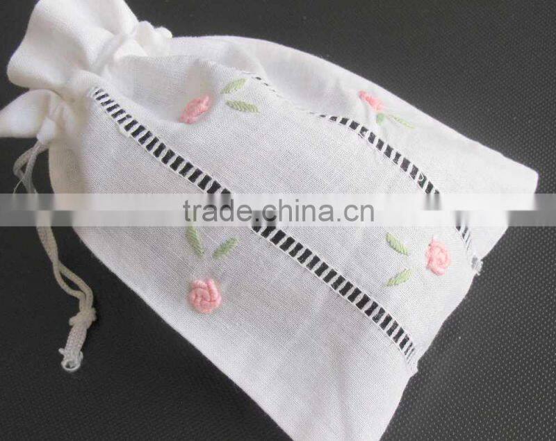 cotton embroidery lavender bag