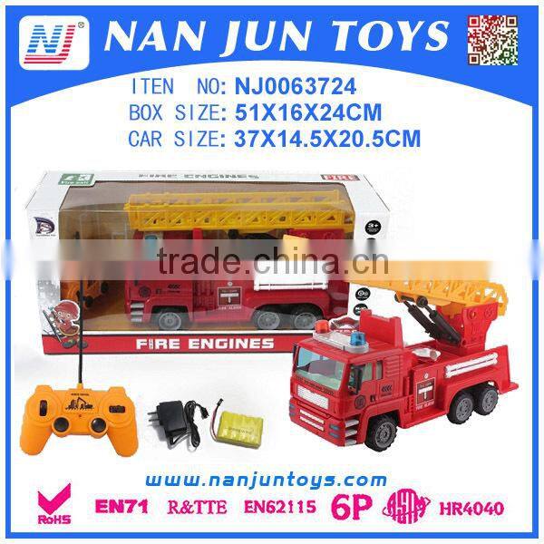 Aerial ladder truck toys rc car radio control car for kids high quality