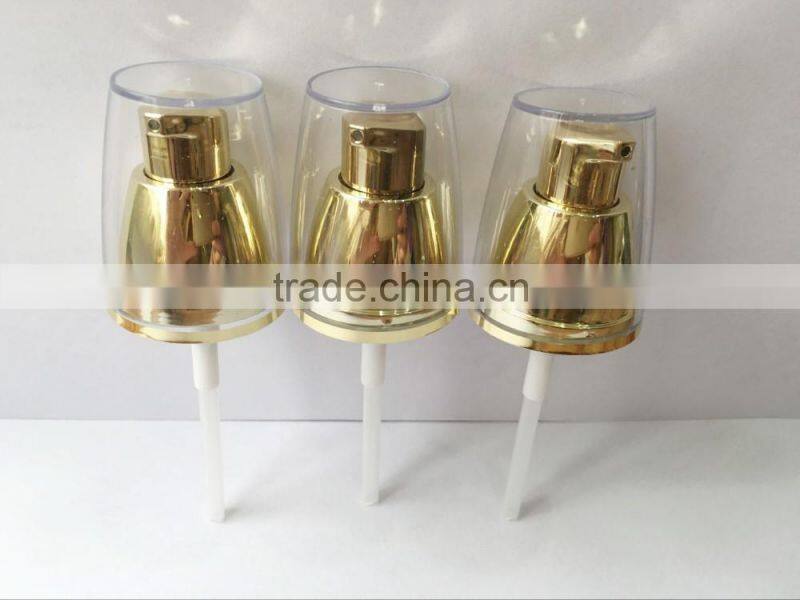 All gold UV 20/410 cream lotion pump with overcap