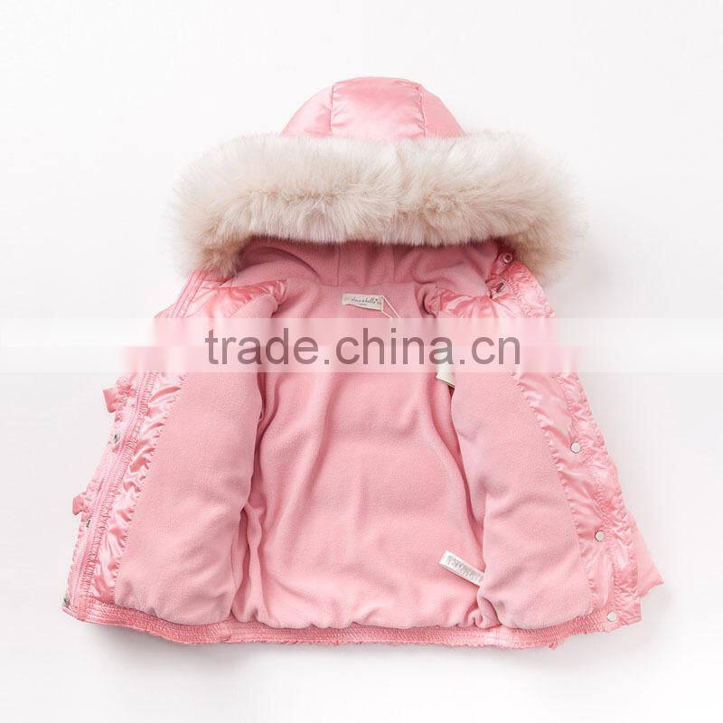 DK0001 dave bella 2015 winter infant coat baby padded jacket girls padded coat girls down coat down jacket