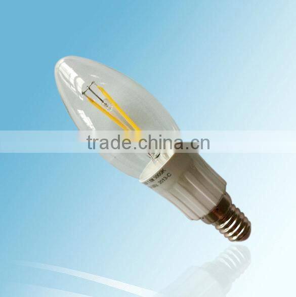 360 degree C35 candle 2w 3w 4W 6w E14 super bright led filament bulb led lighting COB-L3504N