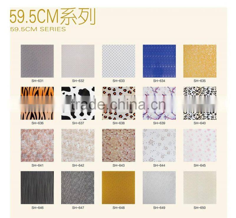 decorative fixing ceiling tiles 595*595 hot selling in 2015