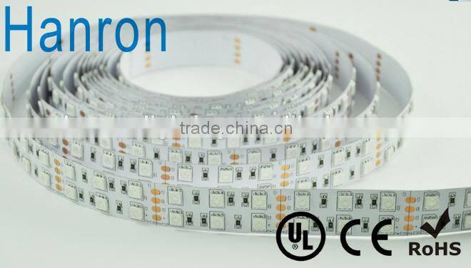 coloured 120LED/M double line RGB color smd 5050 led flexible strips lights tape bar 24V