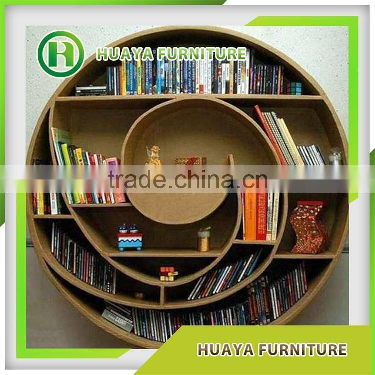 No Complain European Style Wooden Library Wall Bookcase Furniture