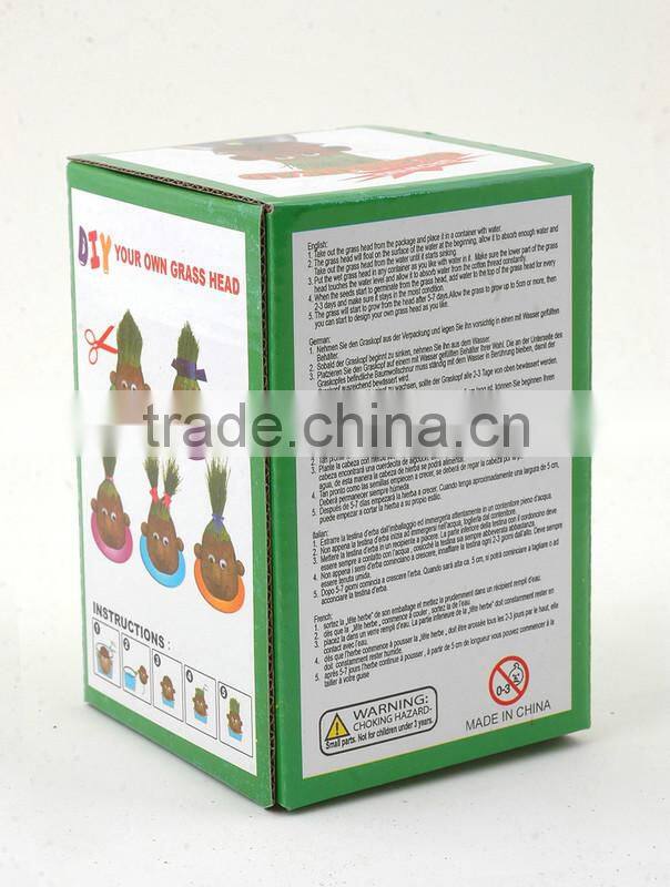 Grass head toy.grass doll toy.mini plant toy