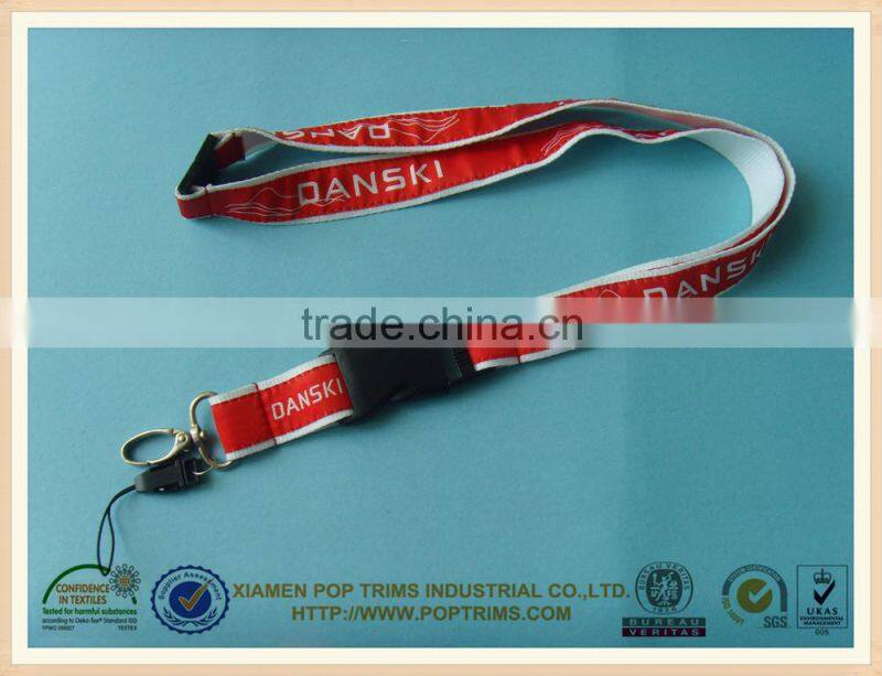 Polyester Woven logo lanyard