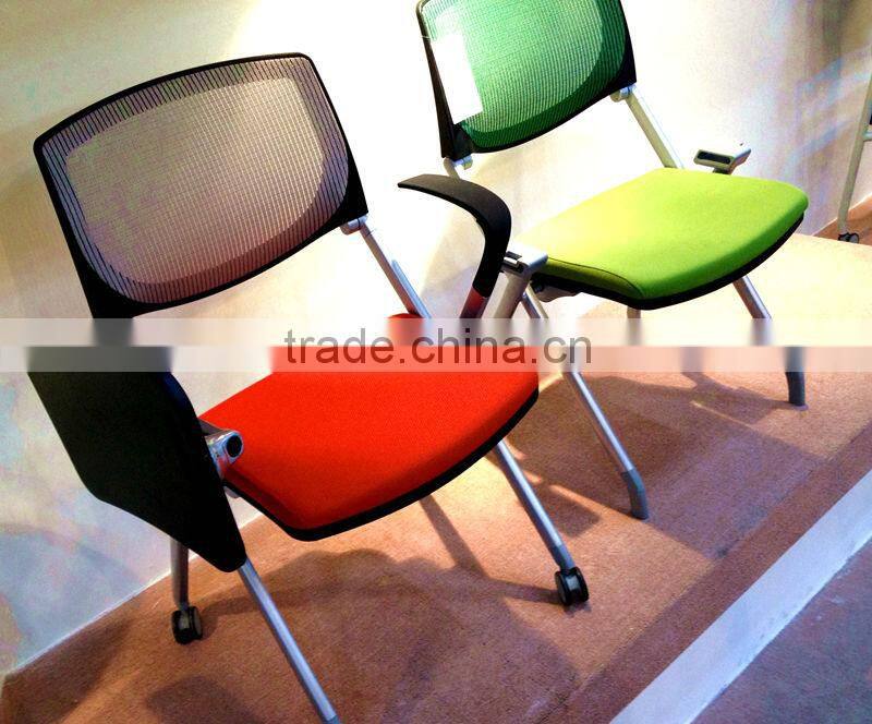 893XAHLY ISO stackable folding writing table chair for office
