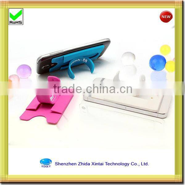 mobile phone silicone 3M stricker fancy card holder