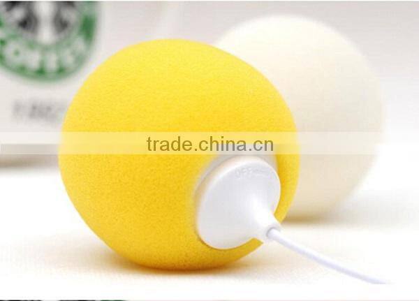 High Quality Audio mini Ball Shape Speaker Suitable for All Devices with 3.5mm Audio Jack