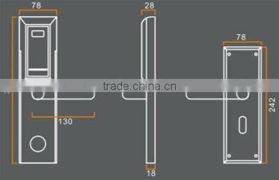 Most Advanced Stainless Steel Remote Control Electric Wireless Door Lock in Locks
