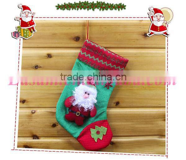 Small order acceptable santa gift beautiful christmas stocking