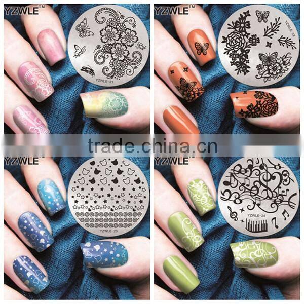 Fashion Summer hot new design DIY nail polish print image plate