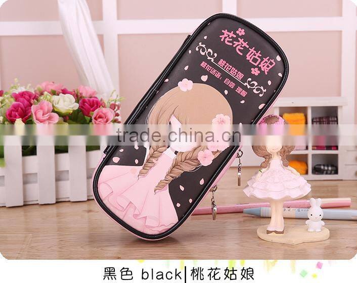 Wholesale pencil case box best selling beautiful pen bag