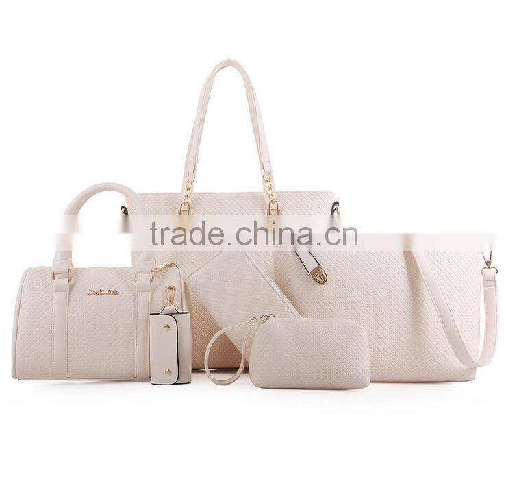 Best Seller New Pattern 6pcs Synthetic Leather Ladies Handbag Online Shopping