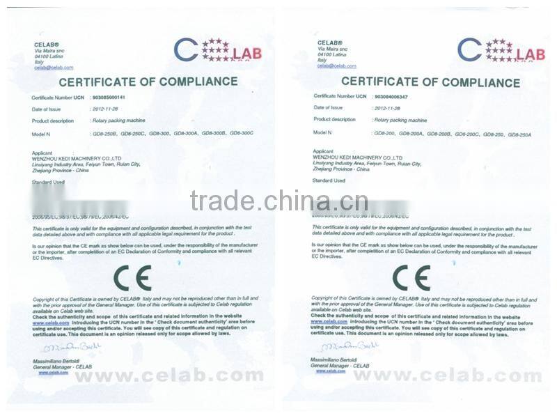 KEDI CE APPROVED rotary automatic microwave popcorn packing machine