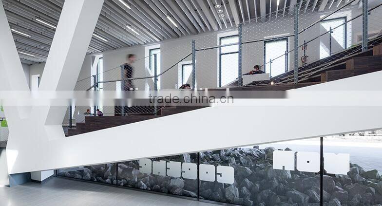 stainless steel wire rope protecting decorate handrail mesh