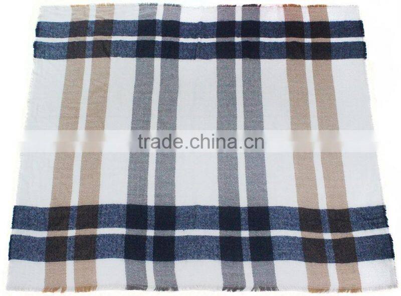 oversize tartan blanket plaid fabric wholesale scarf